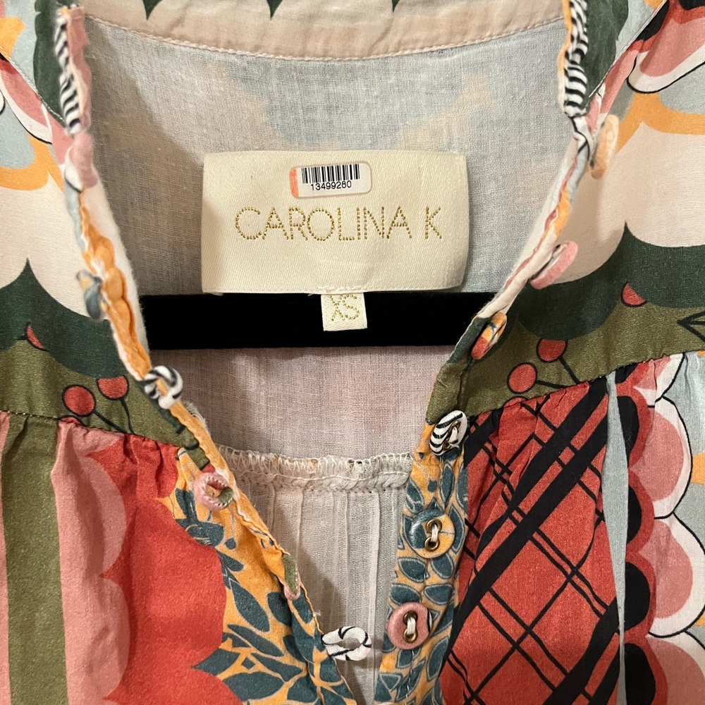 Carolina K Tarahumara Patchwork Maxi Dress size XS - Picture 4 of 8